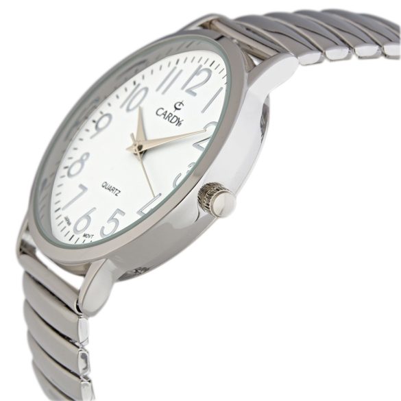 Cardy 2649-6 ceas de bărbați argintiu cu brățară elastică, quartz