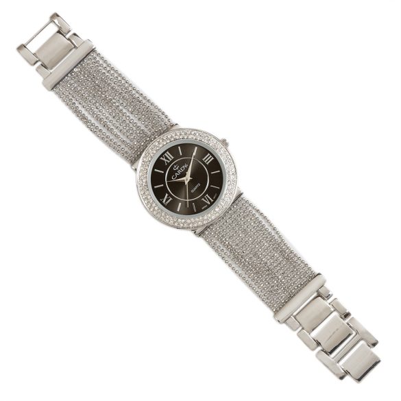 Ceas CARDY colier de damă, argintiu