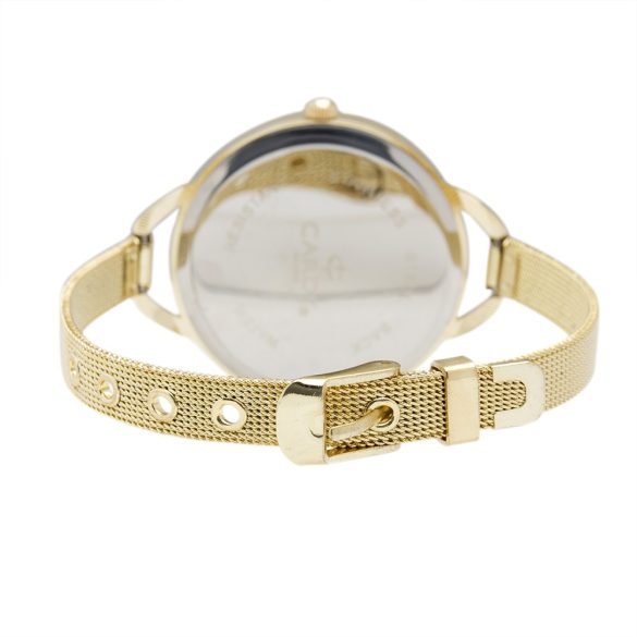 Cardy 2655-9 ceas de damă cu brățară și carcasă auriu, cadran auriu