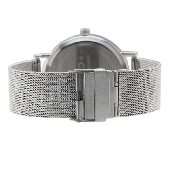Cardy 2656-6 ceas de bărbați cu brățară și carcasă argintiu, cadran alb