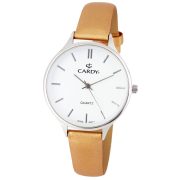 Cardy női karóra, ezüst színű fémtok, arany színű szíj, fehér számlap, quartz szerkezet, cseppmentes vízállóság Cardy női karóra, ezüst színű fémtok, arany színű szíj, fehér számlap, quartz szerkezet, cseppmentes vízállóság