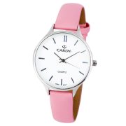 Cardy női karóra, ezüst színű fémtok, rózsaszínű szíj, fehér számlap, quartz szerkezet, cseppmentes vízállóság Cardy női karóra, ezüst színű fémtok, rózsaszínű szíj, fehér számlap, quartz szerkezet, cseppmentes vízállóság
