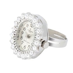   Cardy gyűrűóra, quartz, ezüst színű tok és gyűrű, ezüst számlap