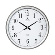   Ceas de perete ASTRON, culoare argintie, mecanism silențios (sweep)