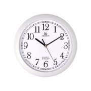   Ceas de perete MERION, alb, mecanism quartz silențios (sweep)