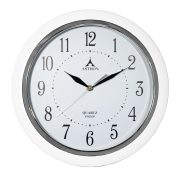 Astron 3544-7 ceas de perete silențios, quartz, alb
