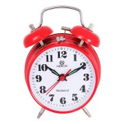 Ceas deșteptător metalic MERION, mecanism mecanic, roșu, 3,5" Ceas deșteptător metalic MERION, mecanism mecanic, roșu, 3,5"