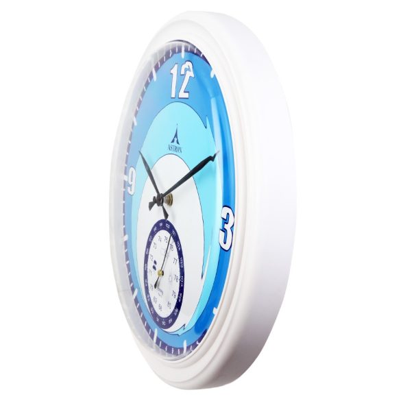 Astron falióra, quartz, fehér színű tok, fehér / kék színű számlap, barométeres