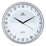 3589-8 Merion ceas de perete, quartz, argintiu, cu 24h 3589-8 Merion ceas de perete, quartz, argintiu, cu 24h