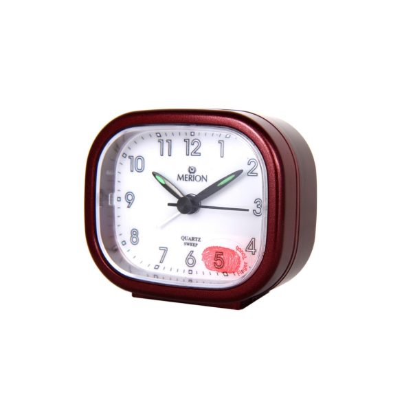 Ceas deșteptător MERION, bordo metalizat