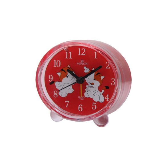 3770-4 Meiron ceas deșteptător, quartz, vișiniu