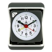   Merion utazó ébresztőóra, quartz, szürke színű műanyag tok, fehér arab számos számlap