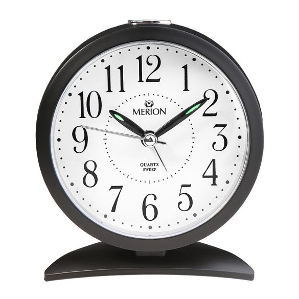 Merion ébresztőóra,quartz, fekete