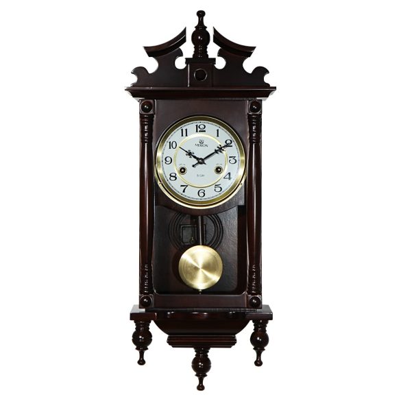 Pendulă Merion din lemn, mecanică 1/2, carcasă nuc închis