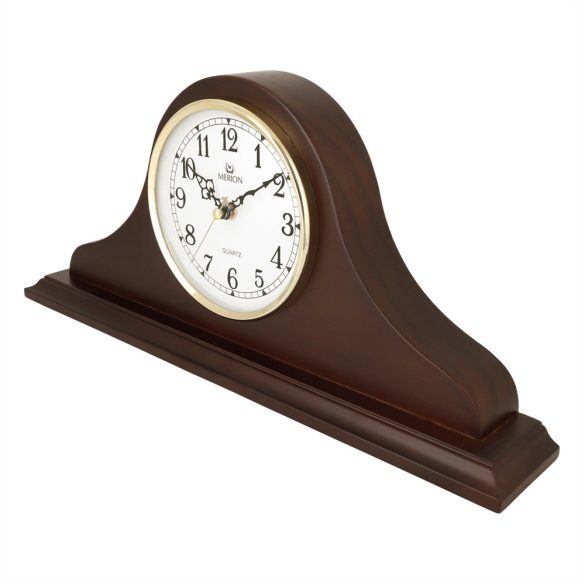 Merion quartz fa kandallóóra, domború üveges, (dió)