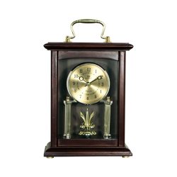   3982-4 Merion ceas de masă din lemn cu pendulă rotativă, quartz, (melody)