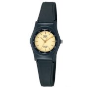 Q&Q női műanyag karóra, quartz, fekete színű tok és szíj, arany színű számlap, VQ05J001Y Q&Q női műanyag karóra, quartz, fekete színű tok és szíj, arany színű számlap, VQ05J001Y