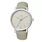   Q&Q férfi karóra, quartz, ezüst színű tok, szürke színű szíj, szürke színű számlap, Q892J321Y