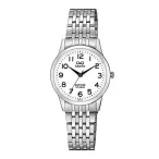   Q&Q női karóra, quartz, ezüst színű tok, ezüst színű karcsat, fehér számlap, (Superior) S281J214Y