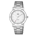   Q&Q női karóra, quartz, ezüst színű tok, ezüst színű karcsat, ezüst számlap, QB85J201Y