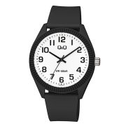 Q&Q férfi karóra, quartz, fekete színű műanyag tok, fekete színű műanyag szíj, fehér színű számlap,V12A-010VY Q&Q férfi karóra, quartz, fekete színű műanyag tok, fekete színű műanyag szíj, fehér színű számlap,V12A-010VY