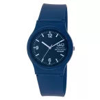   Q&Q unisex karóra, quartz, sötétkék színű műanyag tok, sötétkék színű műanyag szíj, sötétkék színű számlap, VP46J015Y