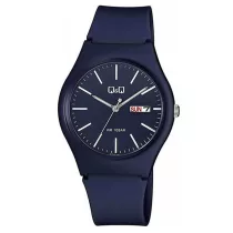   Q&Q karóra, quartz, kék színű műanyag tok, kék színű számlap, kék színű műanyag szíj, 100 m (10 ATM) A212J012Y