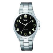 Q&Q férfi karóra, quartz, ezüst színű fémtok, ezüst színű acél karcsat, fekete számlap C36A-006PY Q&Q férfi karóra, quartz, ezüst színű fémtok, ezüst színű acél karcsat, fekete számlap C36A-006PY