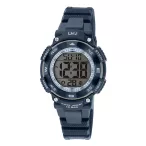   Q&Q férfi digitális karóra, quartz, kék színű műanyag tok, LCD kijelzés, kék színű műanyag szíj, M149J007Y