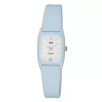   Q&Q női karóra, quartz, kék színű műanyag tok, fehér színű számlap, kék színű műanyag szíj, V33A-006VY