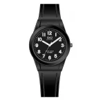   Ceas bărbătesc Q&Q plastic, mecanism quartz, carcasă și brățară neagră, cadran negru, VQ50J828Y