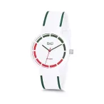   Q&Q unisex műanyag karóra, quartz, fehér színű tok, fehér színű szíj, fehér számlap, VS14J801Y