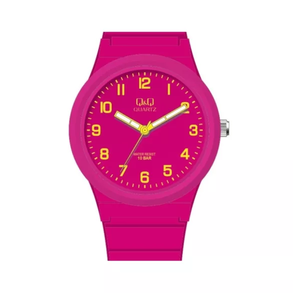 Ceas damă Q&Q plastic, quartz, carcasă și brățară mov VR94J806Y