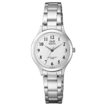   Ceas de damă Q&Q Superior, quartz, carcasă și brățară argintie, cadran alb S279J204Y