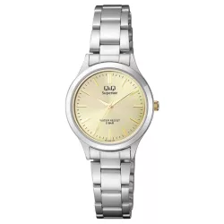   Ceas de damă Q&Q Superior, quartz carcasă și brățară argintie S279J200Y