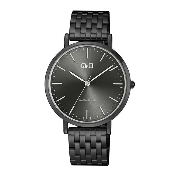 Ceas bărbătesc Q&Q quartz, carcasă și brățară gun, cadran gri QA20J432Y
