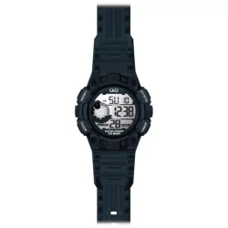 Ceas bărbătesc Q&Q quartz/LCD, plastic, albastru M176J005Y