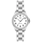   Ceas damă Q&Q quartz, carcasă și brățară argintie, cadran alb C223J204Y