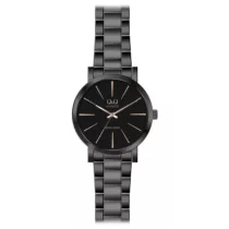   Ceas bărbătesc Q&Q quartz, carcasă și brățară neagră, cadran negru Q892J412Y