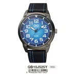   Ceas bărbătesc Q&Q quartz, carcasă și curea neagră, cadran albastru QB10J525Y