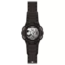   Ceas bărbătesc Q&Q plastic, quartz/LCD, carcasă și curea neagră M176J002Y