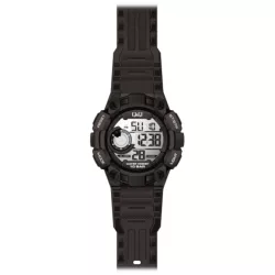   Ceas bărbătesc Q&Q plastic, quartz/LCD, carcasă și curea neagră M176J002Y