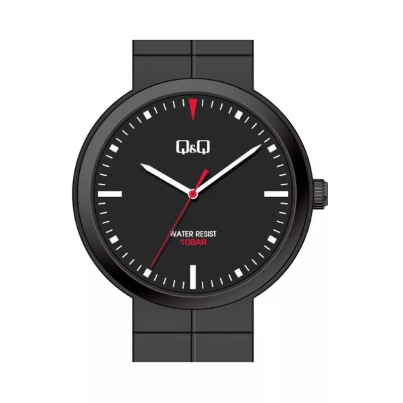 Ceas bărbătesc Q&Q quartz, carcasă și curea neagră, cadran negru VS14J001Y