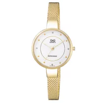 Ceas damă Q&Q fashion, quartz, auriu QA17J001Y