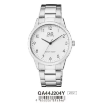 Ceas bărbătesc Q&Q quartz, carcasă argintie QA44J204Y