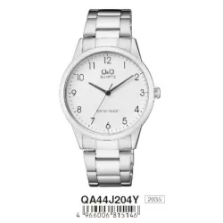 Ceas bărbătesc Q&Q quartz, carcasă argintie QA44J204Y