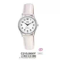 Ceas damă Q&Q quartz, carcasă argintie C215J800Y
