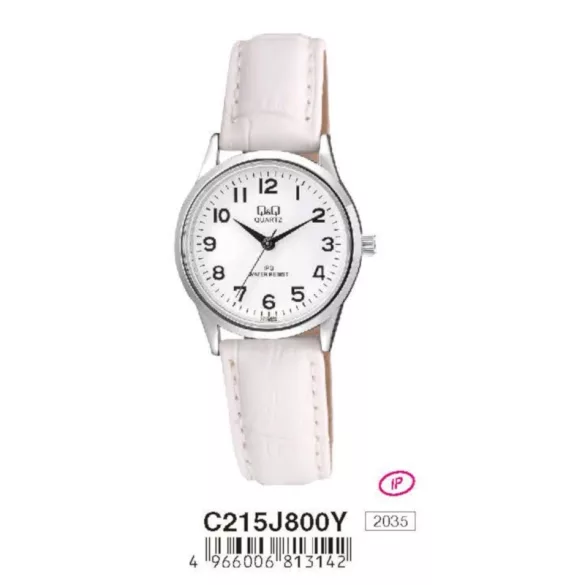 Ceas damă Q&Q quartz, carcasă argintie C215J800Y