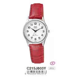 Ceas damă Q&Q quartz, carcasă argintie C215J803Y