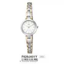 Ceas damă Q&Q fashion, quartz, bicolor F629J401Y